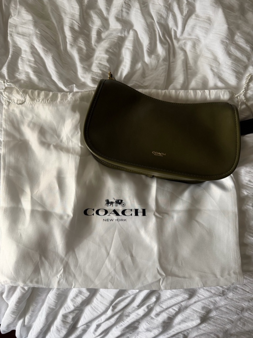 COACH Olive Green Waverly Bag - Picture 6 of 7